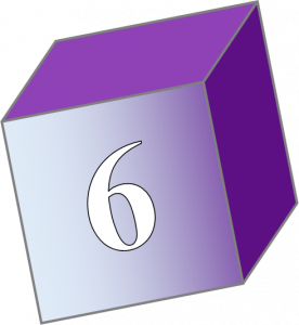 childs block with a 6 on the front