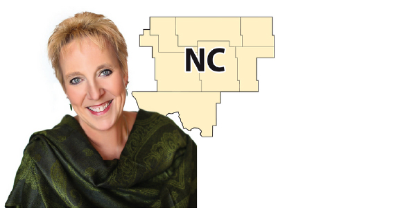 Cheryl C with a NC area label