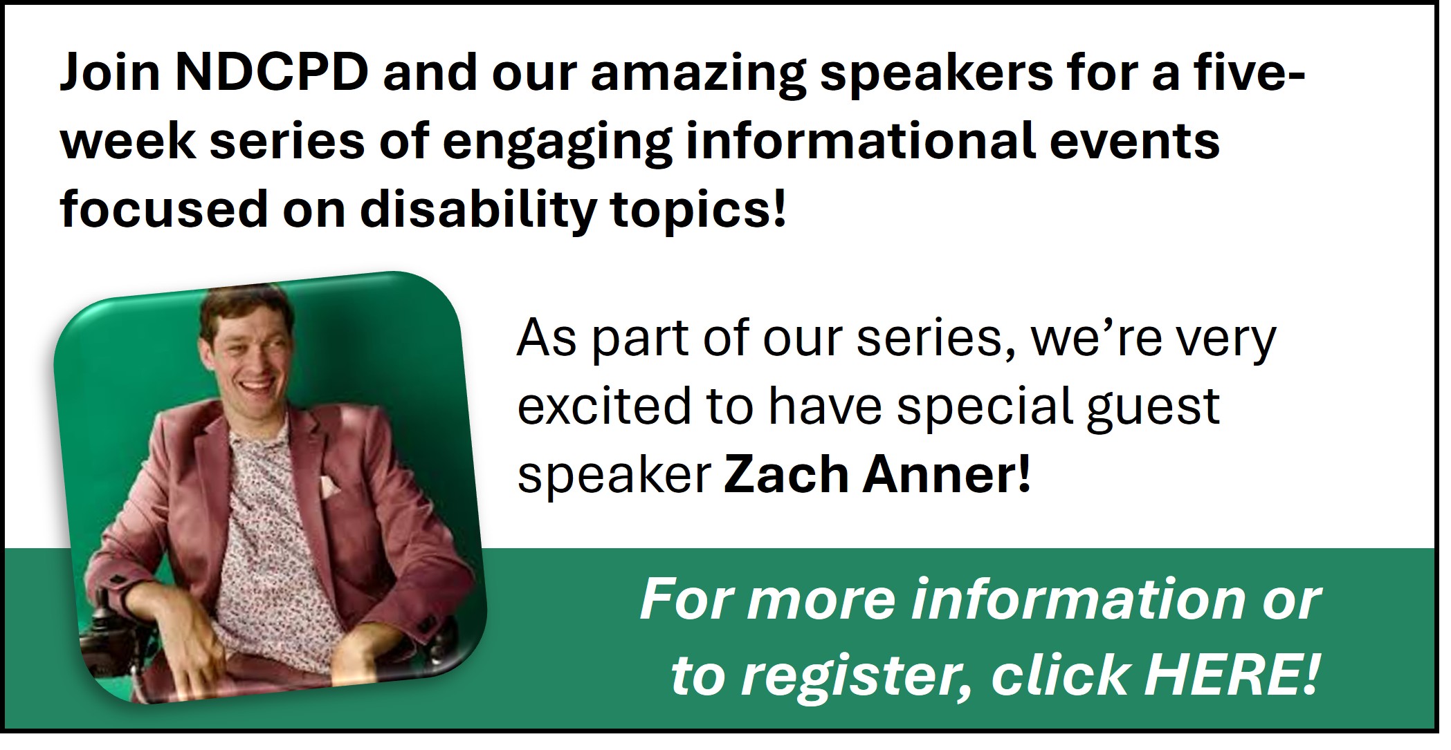 2026 C4C main website page 1 Zach Anner Zach Anner